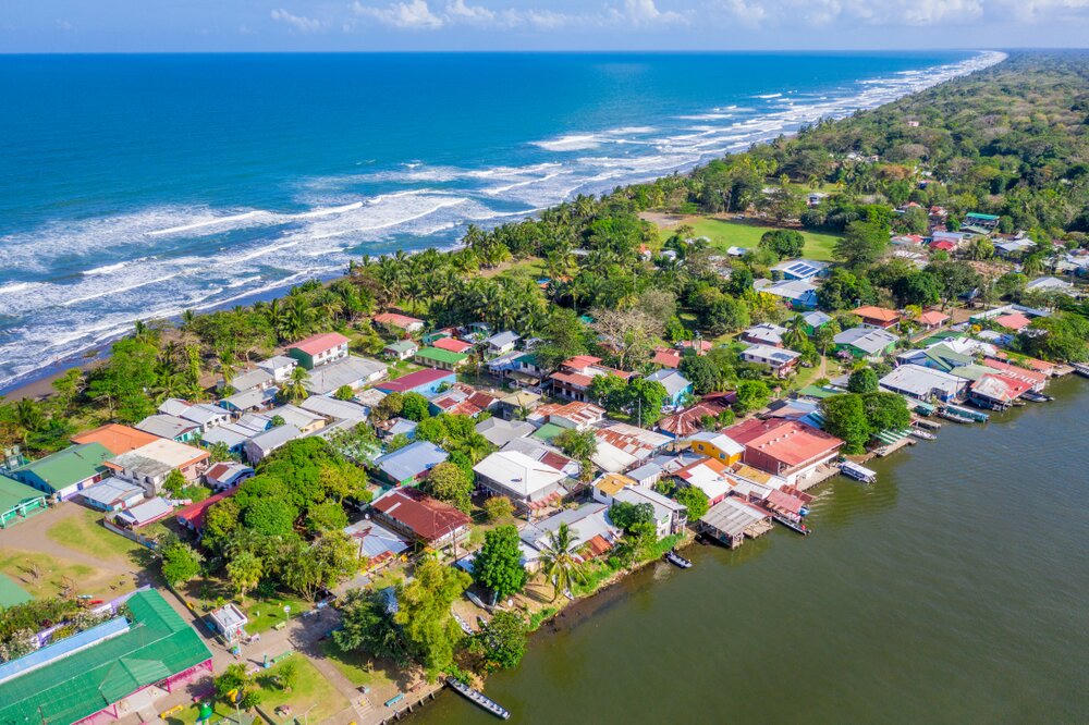 Coastal community in Costa Rica